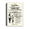 Personalized To My Godmother Canvas From Nephew For All The Times That I Forgot To Thank You Godmother Birthday Mothers Day Christmas Custom Wall Art Print Framed Canvas | teecentury