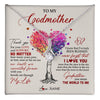 Alluring Beauty Necklace 14K White Gold Finish | 1 | Personalized To My Godmother Necklace From Niece Never Forget That I Love You You Mean The World Aunt Birthday Mothers Day Christmas Customized Gift Box Message Card | teecentury