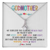Alluring Beauty Necklace 14K White Gold Finish | 1 | Personalized To My Godmother Necklace From Niece We Squeezed This Necklace Godmother Birthday Mothers Day Christmas Customized Gift Box Message Card | teecentury