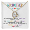 Forever Love Necklace 18K Yellow Gold Finish | 1 | Personalized To My Godmother Necklace From Niece We Squeezed This Necklace Godmother Birthday Mothers Day Christmas Customized Gift Box Message Card | teecentury
