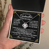 Love Knot Necklace 14K White Gold Finish | 2 | Personalized To My Godmother Necklace Gifts Meaningful Gift To Aunt From Niece Without You There Is No Me Mothers Day Godmother Birthday Gift Box Message Card | https://teecentury.