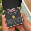 Love Knot Necklace 18K Yellow Gold Finish | Personalized To My Godmother Necklace from Goddaughter Im Glad You Are My Godmother Birthday Mothers Day Thanksgiving Christmas Customized Gift Message Card | teecentury