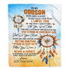 Personalized To My Godson Blanket Dream Catcher I Love You Forever From Godmother Godfather Godson Birthday Gifts Christmas Graduation Custom Fleece Blanket | teecentury