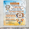 Personalized To My Godson Blanket Dream Catcher I Love You Forever From Godmother Godfather Godson Birthday Gifts Christmas Graduation Custom Fleece Blanket | teecentury
