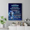 Personalized To My Godson Canvas From Godmother Aunt Believe Your Heart Godson Gift Birthday Graduation Christmas Custom Wall Art Print Framed Canvas | teecentury