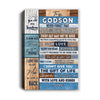 Personalized To My Godson Canvas From Godmother Aunt I Love You Wood Godson Birthday Christmas Thanksgiving Graduation Custom Wall Art Print Home Decor Framed Canvas | teecentury