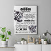 Personalized To My Godson Canvas From Godmother Uncle You Will Never Lose White Tiger Godson Birthday Gifts Graduation Christmas Custom Wall Art Print Framed Canvas | teecentury