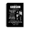 Personalized To My Godson Canvas From Godmother Whenever You Feel Overwhelmed Godson Birthday Gifts Graduation Christmas Custom Wall Art Print Framed Canvas | teecentury