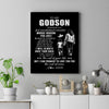 Personalized To My Godson Canvas From Godmother Whenever You Feel Overwhelmed Godson Birthday Gifts Graduation Christmas Custom Wall Art Print Framed Canvas | teecentury