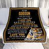 Personalized To My Godson Gifts Blanket From Aunt Uncle Godmother This Old Tiger Love You Godson Birthday Gifts Graduation Christmas Customized Fleece Blanket | teecentury