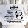 Personalized To My Godson Gifts Blanket From Godmother Aunt Whenever Woman Unique Birthday Gifts For Godson Graduation Christmas Custom Fleece Throw Blanket | teecentury