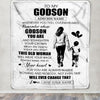 Personalized To My Godson Gifts Blanket From Godmother Aunt Whenever Woman Unique Birthday Gifts For Godson Graduation Christmas Custom Fleece Throw Blanket | teecentury