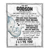 Personalized To My Godson Gifts Blanket From Godmother Elephant My Only Wish For You Godson Birthday Gifts Graduation Christmas Customized Fleece Blanket | teecentury