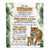 Personalized To My Godson Gifts Blanket From Godmother Uncle Godmother Whenever You Feel Tiger Godson Birthday Gifts Graduation Christmas Fleece Blanket | teecentury