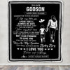 Personalized To My Godson Gifts Blanket From Godmother Wherever Your Journey In Life Godmom Goddaughter Birthday Gifts Christmas Customized Fleece Blanket | teecentury