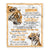 Personalized To My Godson Gifts Blanket From Godmother Wherever Your Journey In Life Tiger Godson Birthday Gifts Graduation Customized Fleece Throw Blanket | teecentury