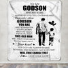 Personalized To My Godson Gifts Blanket From Uncle Whenever Man Unique Birthday Gifts For Godson Graduation Christmas Custom Fleece Throw Blanket | teecentury