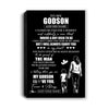 Personalized To My Godson Gifts Canvas From Godmother Aunt I Closed My Eyes For A Moment Godson Birthday Graduation Christmas Custom Wall Art Print Framed Canvas | teecentury
