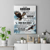 Personalized To My Godson Gifts Canvas From Godmother Uncle Whenever Eagle Unique Birthday Gifts For Godson Graduation Christmas Custom Wall Art Framed Canvas | teecentury