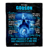Personalized To My Godson Gifts From Uncle Godmother Blanket Sometimes Lion Godson Birthday Gifts Graduation Christmas Customized Fleece Throw Blanket | teecentury