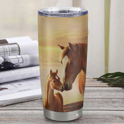 Personalized To My Godson I Love You Forever Tumbler From Godfather Godmother Stainless Steel Cup Horse Godson Birthday Gifts Graduation Christmas Custom Travel Mug | teecentury