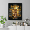 Personalized To My Godson Lion Canvas From Godmother Never Forget That I Love You Godson Birthday Gifts Graduation Christmas Custom Wall Art Print Framed Canvas | teecentury