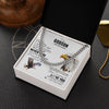 Cuban Link Chain Necklace Stainless Steel | 2 | Personalized To My Godson Necklace From Godmother Uncle You Will Never Lose Eagle Godson Birthday Gifts Graduation Christmas Customized Gift Box Message Card | teecentury