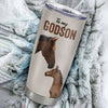 Personalized To My Godson Tumbler From Godmother Aunt Uncle Stainless Steel Cup This Old Horse Love You Godchild Birthday Graduation Christmas Travel Mug | teecentury