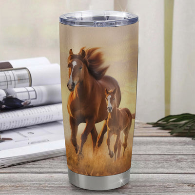 Personalized To My Godson Tumbler From Godmother Aunt Uncle Stainless Steel Cup Whenever You Feel Horse Godson Birthday Gifts Graduation Christmas Custom Travel Mug | teecentury