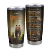 Personalized To My Godson Tumbler From Godmother Godfather Stainless Steel Cup Whenever You Feel Bear Godson Birthday Gifts Graduation Christmas Custom Travel Mug | teecentury