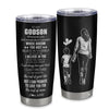 Personalized To My Godson Tumbler From Godmother Stainless Steel Cup Whenever You Feel Overwhelmed Godson Birthday Graduation Christmas Travel Mug | teecentury