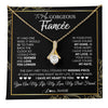 Alluring Beauty Necklace 18K Yellow Gold Finish | 1 | Personalized To My Gorgeous Fiancee Necklace From Fiance My Life My Love Future Wife Birthday Valentines Day Christmas Customized Gift Box Message Card | teecentury