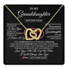 Interlocking Hearts Necklace 18K Yellow Gold Finish | 1 | Personalized To My Granddaughter Birthday Gifts From Granparents Always Love You Granddaughter Gifts Necklace Jewelry Christmas Custom Gift Box Message Card | teecentury.myshopify