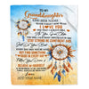 Personalized To My Granddaughter Blanket Dream Catcher I Love You Forever From Grandma Grandpa Nana Birthday Gifts Christmas Graduation Custom Fleece Blanket | teecentury
