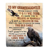 Personalized To My Granddaughter Blanket From Grandma Grandpa This Old Eagle Love You Granddaughter Birthday Gifts Graduation Christmas Fleece Throw Blanket | teecentury