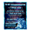Personalized To My Granddaughter Blanket From Grandma Never Forget That I Love You Granddaughter Birthday Graduation Christmas Bed Quilt Fleece Throw Blanket | teecentury