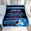 Personalized To My Granddaughter Blanket From Grandma Never Forget That I Love You Granddaughter Birthday Graduation Christmas Bed Quilt Fleece Throw Blanket | teecentury