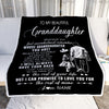 Personalized To My Granddaughter Blanket From Papa Grandpa Whenever You Feel Overwhelmed Granddaughter Birthday Christmas Customized Bed Fleece Throw Blanket | teecentury