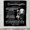 Personalized To My Granddaughter Blanket From Papa Grandpa Whenever You Feel Overwhelmed Granddaughter Birthday Christmas Customized Bed Fleece Throw Blanket | teecentury