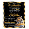 Personalized To My Granddaughter Blanket Tiger I Love You Forever From Grandma Grandpa Nana Birthday Gifts Christmas Graduation Customized Fleece Blanket | teecentury
