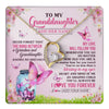 Forever Love Necklace 18K Yellow Gold Finish | 1 | Personalized To My Granddaughter Butterfly Necklace From Grandma The Bond Between Granddaughter Birthday Gifts Graduation Christmas Gift Box Message Card | https://teecentury.
