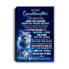 Personalized To My Granddaughter Canvas From Grandma Nana Believe Your Heart Granddaughter Gift Birthday Graduation Christmas Custom Print Framed Canvas | teecentury