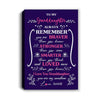 Personalized To My Granddaughter Canvas From Grandma Papa Purple I Love You Granddaughter Birthday Graduation Gifts Christmas Custom Wall Art Print Framed Canvas | teecentury