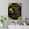 Personalized To My Granddaughter Canvas From Grandma Whenever You Feel Sunflower Granddaughter Birthday Gifts Graduation Christmas Custom Wall Art Print Framed Canvas | teecentury