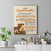 Personalized To My Granddaughter Canvas From Grandma Whenever You Fell Overwhelmed Lion Granddaughter Birthday Gifts Christmas Customized Fleece Canvas | teecentury