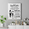 Personalized To My Granddaughter Canvas You Will Never Lose From Grandma Gigi Granddaughter Birthday Gifts Christmas Custom Wall Art Print Framed Canvas | teecentury