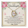 Forever Love Necklace 18K Yellow Gold Finish | 1 | Personalized To My Granddaughter From Grandma Imagine This Necklace As A Love Granddaughter Birthday Graduation Christmas Customized Gift Box Message Card | teecentury