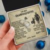 Forever Love Necklace 14K White Gold Finish | 2 | Personalized To My Granddaughter From Grandpa Necklace Viking Never Feel That You Are Alone Viking Birthday Gifts Christmas Customized Gift Box Message Card | teecentury