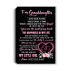 Personalized To My Granddaughter From Grandpa Papa Canvas Once Upon A Time Birthday Graduation Gifts For Granddaughter Gifts Christmas Custom  Art Print Framed Canvas | teecentury