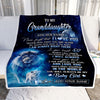 Personalized To My Granddaughter Gift Blanket From Grandpa Papa Never Feel That You Are Alone Lion Granddaughter Birthday Christmas Customized Fleece Blanket | teecentury